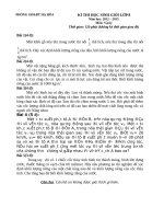 Đề thi học sinh giỏi vật lý 8 TK 5 