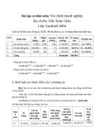 Bài tập tình huống tài chính doanh nghiệp (3) 