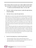 THỰC TRẠNG CÔNG tác đào tạo và PHÁT TRIỂN NGUỒN NHÂN lực tại CÔNG TY cổ PHẦN cáp QUANG VIỆT NAM 