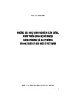 Những bài học kinh nghiệm xây dựng, phát triển quan hệ đối ngoại song phương và đa phương trong thời kỳ đổi mới ở việt nam 
