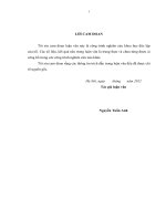 Đánh giá kết quả và tác động các lĩnh vực kinh tế, xã hội và môi trường của các hoạt động thuộc các chương trình, dự án phát triển rừng tại xã bình thành thị xã hương trà tỉnh thừa thiên huế giai đoạn 2005   2011 