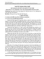 THUYẾT MINH TỔNG HỢP QUY HOẠCH KHU DÂN CƯ 11A PHƯỜNG TÂN LẬP TP THÁI NGUYÊN