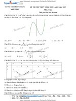 65TS247 DT de thi thu thpt qg mon toan truong thpt le hong phong nam dinh lan 1 nam 2017 co loi giai chi tiet  8955 1494390120 