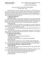 Báo cáo sơ kết chuyên đề sinh hoạt chuyên môn 