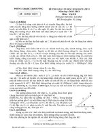 Đề thi học sinh giỏi vật lý 8 TK 