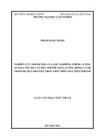 Nghiên cứu ảnh hưởng của góc nghiêng chính, lượng ăn dao, tốc độ cắt đến chi phí năng lượng riêng và độ nhám bề mặt khi tiện trơn thép trên máy tiện EER1330 