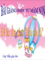 Bài giảng điện tử mầm non đề tài Âm nhạc Nhà của tôi (lớp Lá)