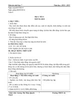 Giáo án sinh 7 của quyên năm học 2014   2015 