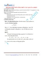 Phuong phap viet Cong thuc cau tao cua anken - Hoá 9