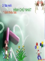 Giáo án điện tử lớp 3  Hinh chu nhat 