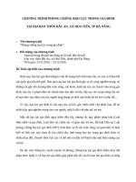 CHƯƠNG TRÌNH HÀNH ĐỘNG CHỐNG bạo lực GIA ĐÌNH 