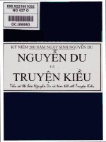 Nguyễn du và truyện kiều (kỷ niệm 200 năm ngày sinh nguyễn du) 