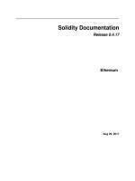 Solidity Documentation  Ethereum