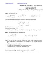 2 de thi lop 11 ki 2 moi nhat mon toan toán 11 