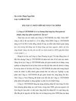 Bài tập môn kế toán tài chính (1) 