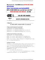 Bài tập trắc nghiệm về hàm số thầy huỳnh đức kháng 