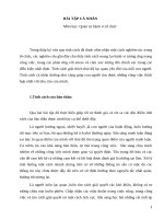 Phân tích hành vi cư xử của các nhân trong tổ chức từ đó điều chỉnh phù hợp