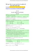 Bài tập trắc nghiệm về số phức thầy huỳnh đức kháng 