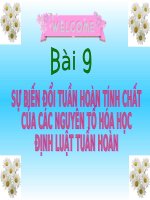 Sự Biến Đổi Tuần Hoàn Tính Chất Của Các Nguyên Tố Hóa Học Định Luật Tuần Hoàn
