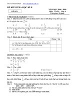 Đề thi giữa kì 2 toán 6