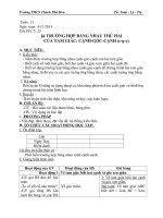 giáo án hình học 7 tuần 13, 14 và 15