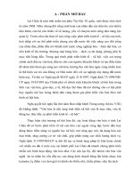 TIỂU LUẬN TÌNH HUỐNG CHƯƠNG TRÌNH CHUYÊN VIÊN