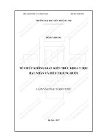 Tổ chức không gian kiến trúc khoa y học hạt nhân và điều trị ung bướu (tt) 