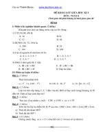 Kiểm tra giữa học kì 1 toán 6