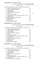 The audiolingual method quiz 