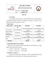 Bài tập kế toán quản trị  số (220) 