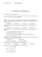 đề thi thử thpt quốc gia 2017 môn Hoá lần 3