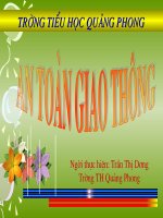 Slide bài giảng an toàn giao thông lớp 3 