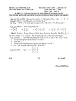 Đề kiểm tra học kì 2 môn toán 6 