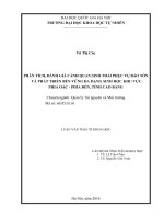 Phân tích, đánh giá cảnh quan sinh thái phục vụ bảo tồn và phát triển bền vững đa dạng sinh học khu vực phia oắc   phia đén, tỉnh cao bằng 