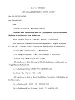 Bài tập tình huống tài chính doanh nghiệp (2) 