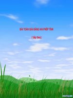 Giáo án điện tử lớp 3  Giai bai toan bang 2 phep tinh 