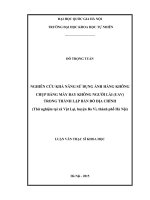 Nghiên cứu thực trạng và đề xuất giải pháp góp phần hoàn thiện cơ chế chính sách trong việc cho thuê đất đối với tổ chức kinh tế trên địa bàn thành phố 