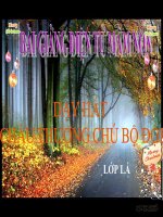 Bài giảng điện tử mầm non đề tài Dạy hát cháu thương chú bộ đội (lớp Lá)