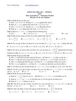 de kiem tra hoc ky i trac nghiem lop 12 de kiem tra hoc ky i trac nghiem lop 12 