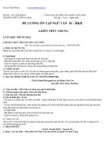 Đề cương ôn tập Ngữ Văn lớp 10