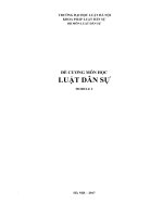 Đề cương môn luật dân sự 2 