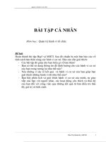 Hoàn thành bài MBTI đánh giá tính cách cá nhân