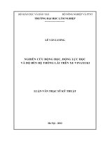 Nghiên cứu động học, động lực học và độ bền hệ thống lái trên xe vinaxuki 