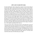 KẾT LUẬN và KHUYẾN NGHỊ 