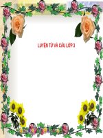 Giáo án điện tử lớp 3  LTvaC on tap ve tu chi hanh dong 