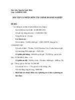 Bài tập tài chính DOanh nghiệp   số (5) 