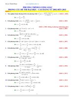tong hop phuong trinh luong giac trong de thi dai hoc phuong trinh luong giac trong de thi dai hoc tu 2002 den 2015 
