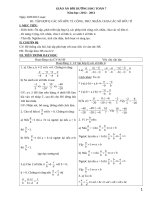 Giáo án bồi dưỡng học sinh giỏi toán 7 