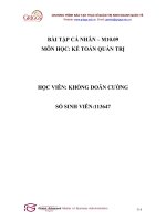 Bài tập cá nhân kế toán quản trị (51) 