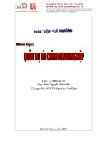 Bài tập về tài chính doanh nghiệp    (9) 